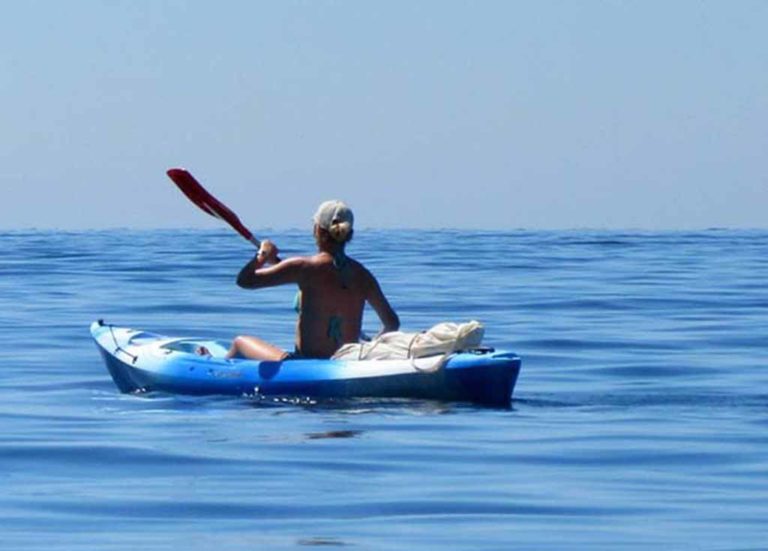 Kayaking at holiday rental at Clarks Beach